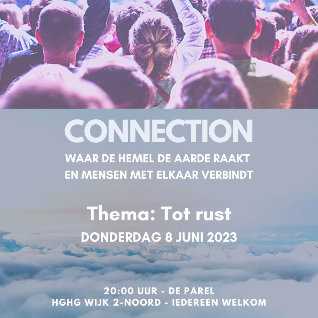 Poster Connection 8 juni, welkom vanaf 19:30 in De Parel in Hardinxveld-Giessendam